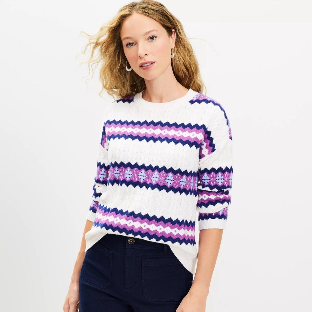 Loft Fairisle Sweater. Size large